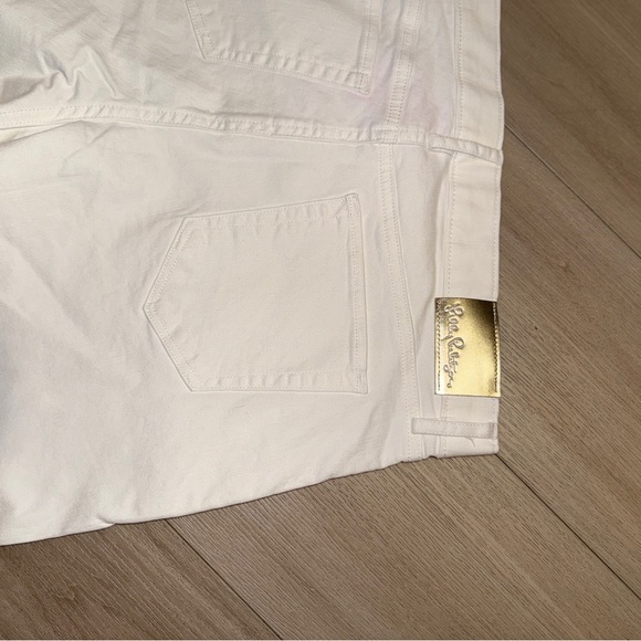 Lilly Pulitzer Aileen High Rise Jeans Pants Resort White size 10 New ($178) - Picture 10 of 11